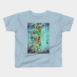 Tag Style Urban Stickers NYC Graffiti Kids T-Shirt